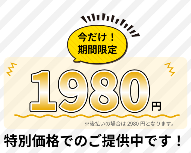 今だけ1,980円