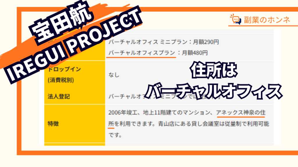 株式会社REACHは住所がバーチャルオフィス