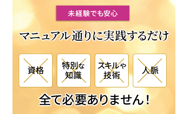 マニュアル通りに実践するだけ