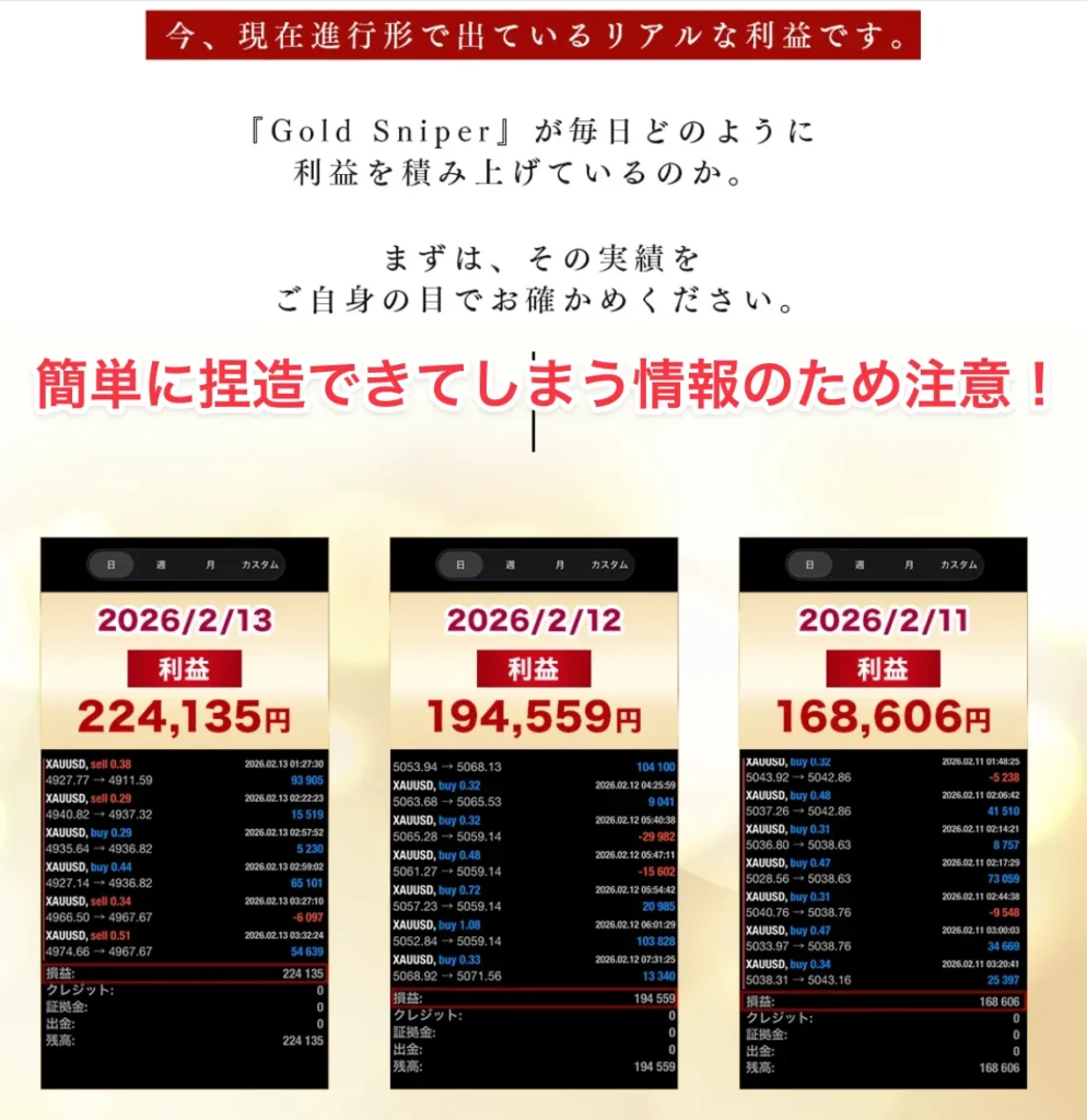 Gold Sniperの口コミ
