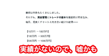 実績は言葉だけで示される